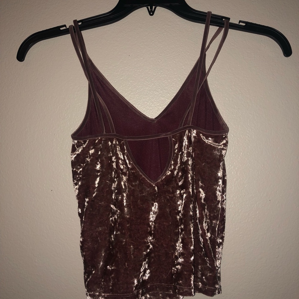 velvet crop top